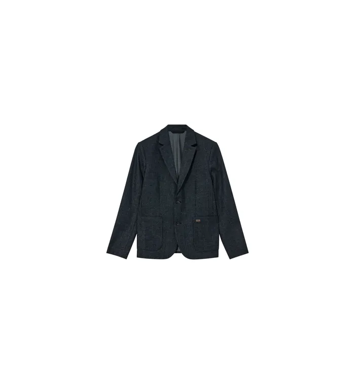 MOS MOSH Blazers MMGMason Herringbone Blazer Indigo Blue 8211 Men