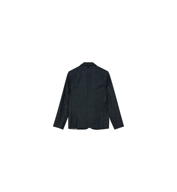 MOS MOSH Blazers MMGMason Herringbone Blazer Indigo Blue 8211 Men