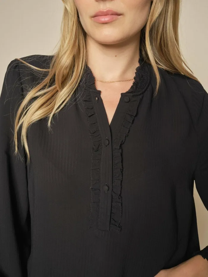 MOS MOSH Blouses and Tops MMReta Sez Blouse Black 8211 Women