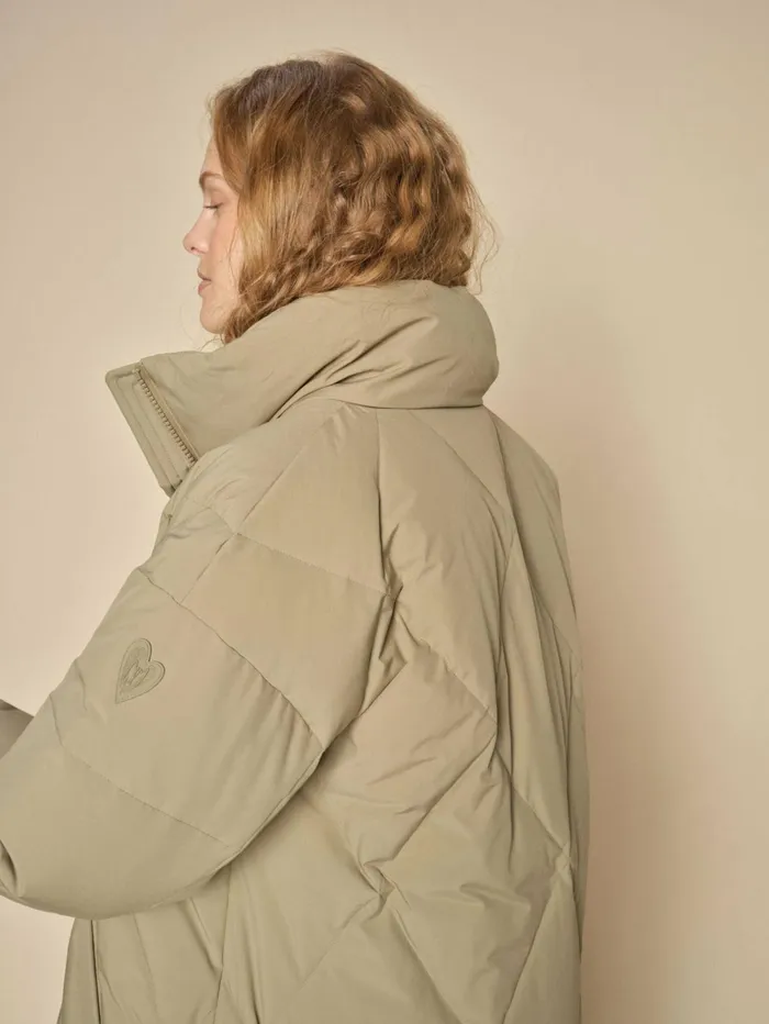 MOS MOSH Jackets and Coats MMAhla Long Down Jacket Mermaid 8211 Women