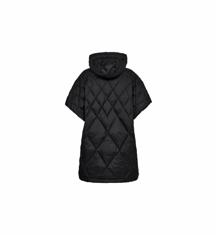 MOS MOSH Jackets and Coats MMFaisa Down Poncho Black 8211 Women MOS MOSH Jackets and Coats MMFaisa Down Poncho Black 8211 Women