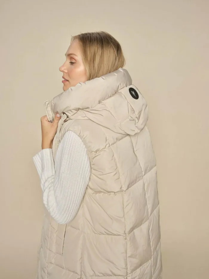 MOS MOSH Jackets and Coats MMNova Square Down Waistcoat Feather Gray 8211 Women MOS MOSH Jackets and Coats MMNova Square Down Waistcoat Feather Gray 8211 Women