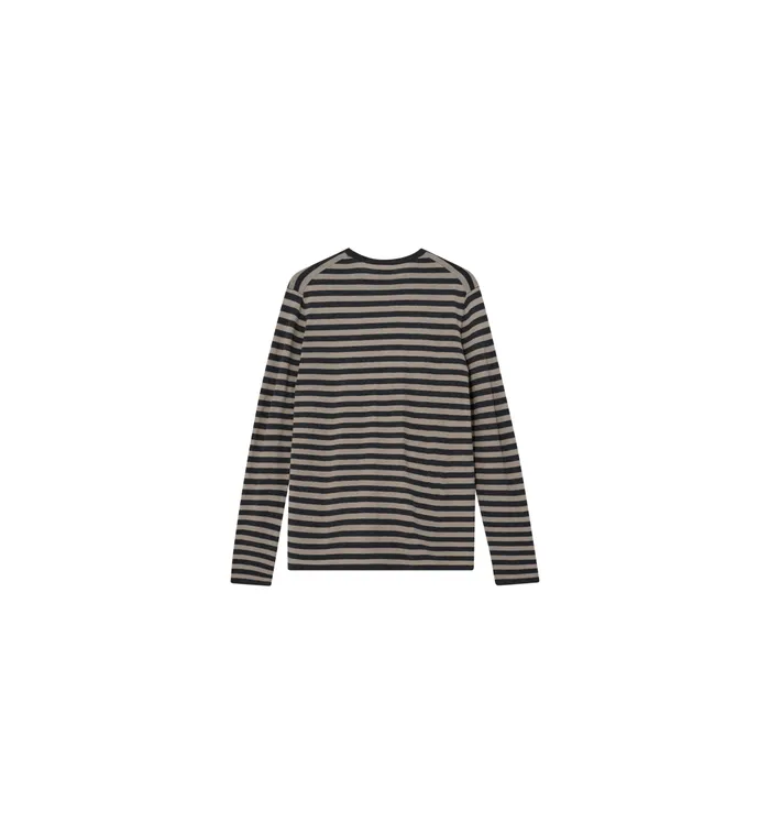 MOS MOSH Knits MMGAdam Soft Stripe Knit Charcoal Melange Stripe 8211 Men MOS MOSH Knits MMGAdam Soft Stripe Knit Charcoal Melange Stripe 8211 Men