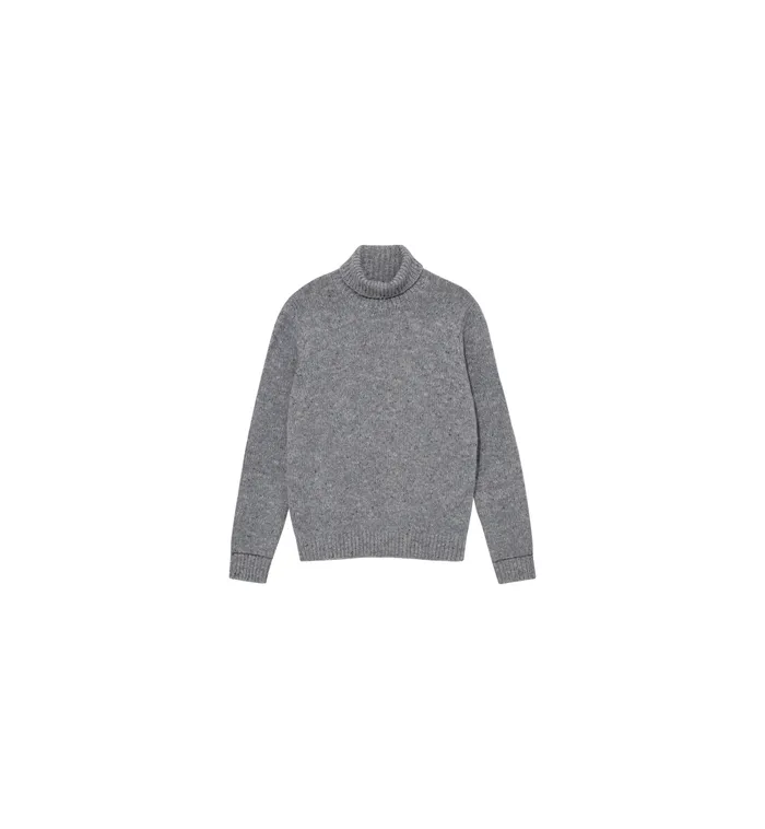 MOS MOSH Knits MMGGiorgio Autumn Roll Neck Knit Ocean Blue Melange 8211 Men MOS MOSH Knits MMGGiorgio Autumn Roll Neck Knit Ocean Blue Melange 8211 Men