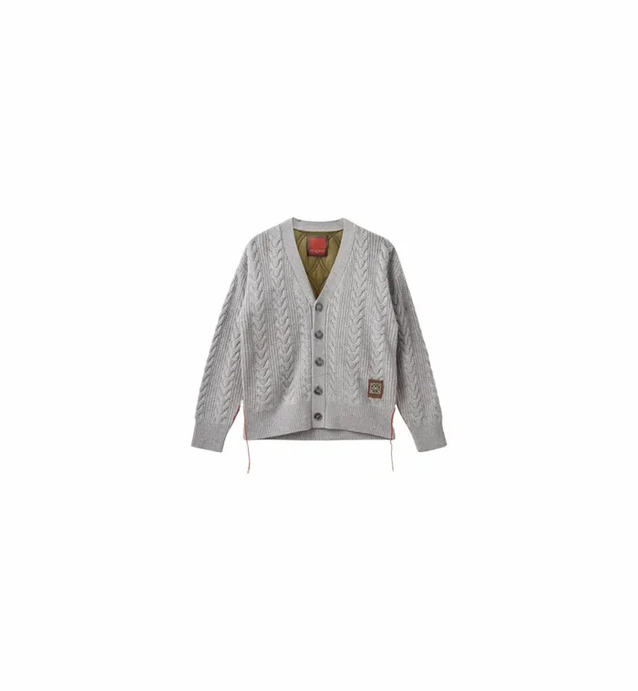 MOS MOSH Knits MMHRich Quilt Cardigan 8211 HEYANNO Grey Melange 8211 Women MOS MOSH Knits MMHRich Quilt Cardigan 8211 HEYANNO Grey Melange 8211 Women