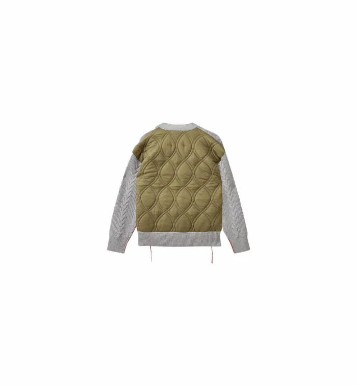 MOS MOSH Knits MMHRich Quilt Cardigan 8211 HEYANNO Grey Melange 8211 Women MOS MOSH Knits MMHRich Quilt Cardigan 8211 HEYANNO Grey Melange 8211 Women