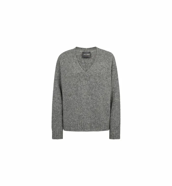 MOS MOSH Knits MMWelma Warm Knit Grey Melange 8211 Women MOS MOSH Knits MMWelma Warm Knit Grey Melange 8211 Women