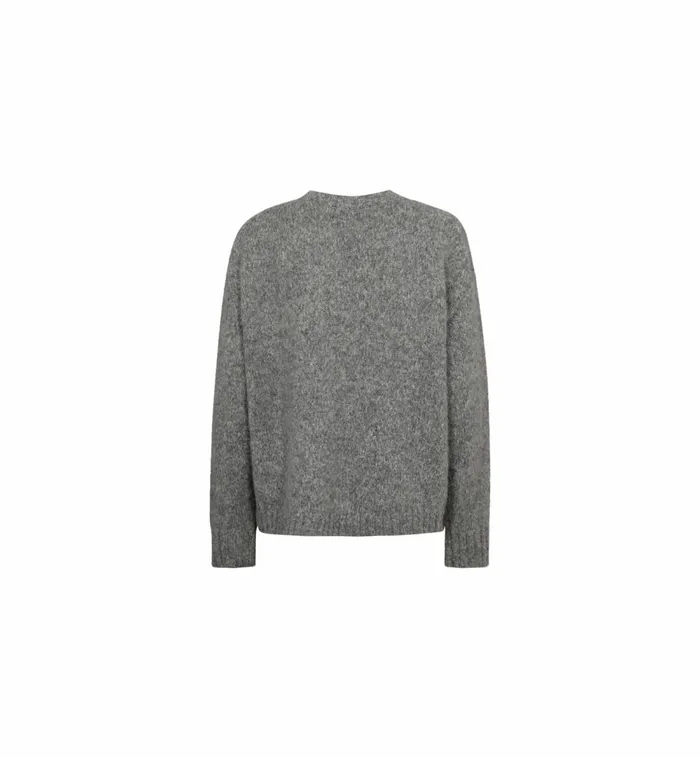 MOS MOSH Knits MMWelma Warm Knit Grey Melange 8211 Women MOS MOSH Knits MMWelma Warm Knit Grey Melange 8211 Women