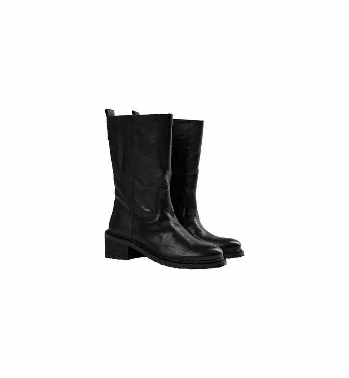 MOS MOSH Shoes MMMelbourne Mid Leather Boot Black 8211 Women MOS MOSH Shoes MMMelbourne Mid Leather Boot Black 8211 Women