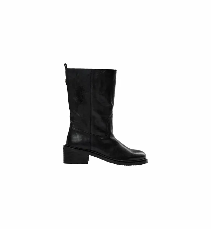MOS MOSH Shoes MMMelbourne Mid Leather Boot Black 8211 Women MOS MOSH Shoes MMMelbourne Mid Leather Boot Black 8211 Women