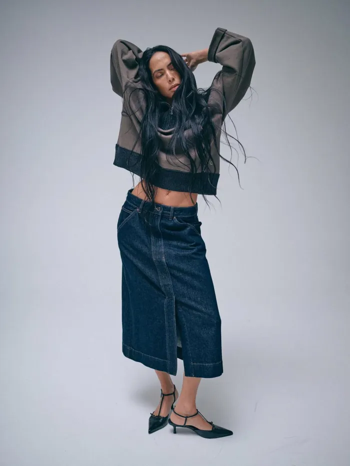 MOS MOSH Skirts MMHSharp Rinse Denim Skirt 8211 HEYANNO Dark Blue 8211 Women MOS MOSH Skirts MMHSharp Rinse Denim Skirt 8211 HEYANNO Dark Blue 8211 Women