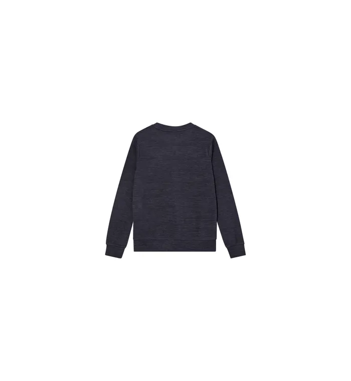 MOS MOSH Sweatshirts MMGAbel Crew Brush Sweat Navy Melange 8211 Men MOS MOSH Sweatshirts MMGAbel Crew Brush Sweat Navy Melange 8211 Men