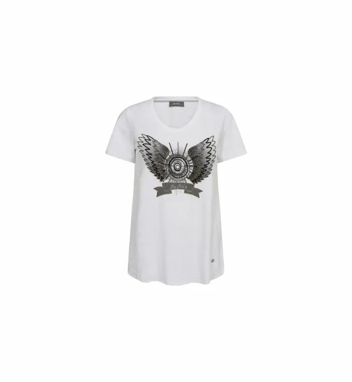 MOS MOSH Tees MMGethi OSS Tee White 8211 Women MOS MOSH Tees MMGethi OSS Tee White 8211 Women