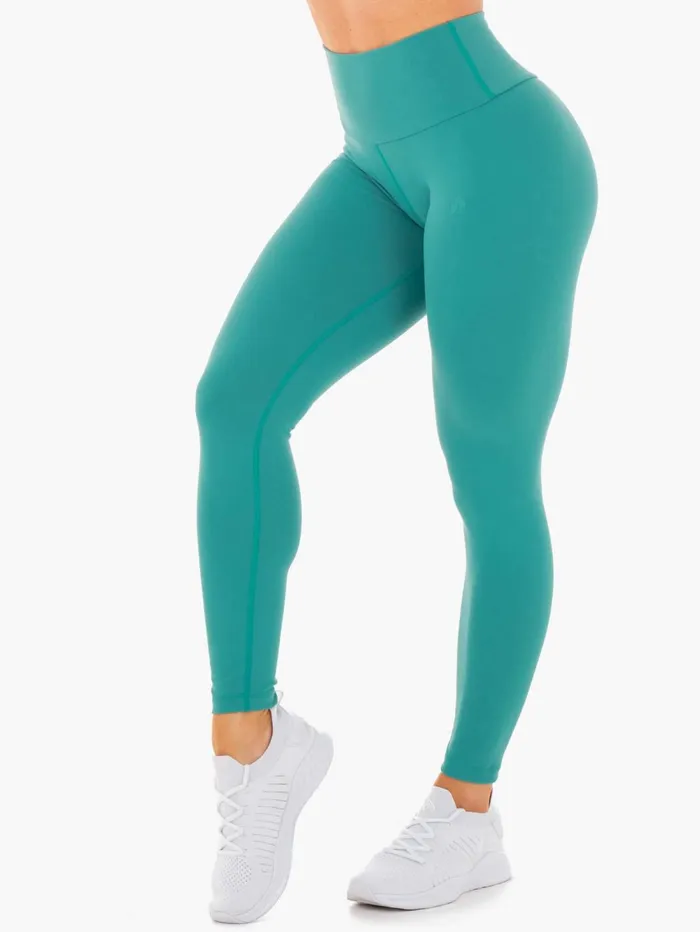 Motion High Waisted Leggings 8211 Teal Women Ryderwear Leggings