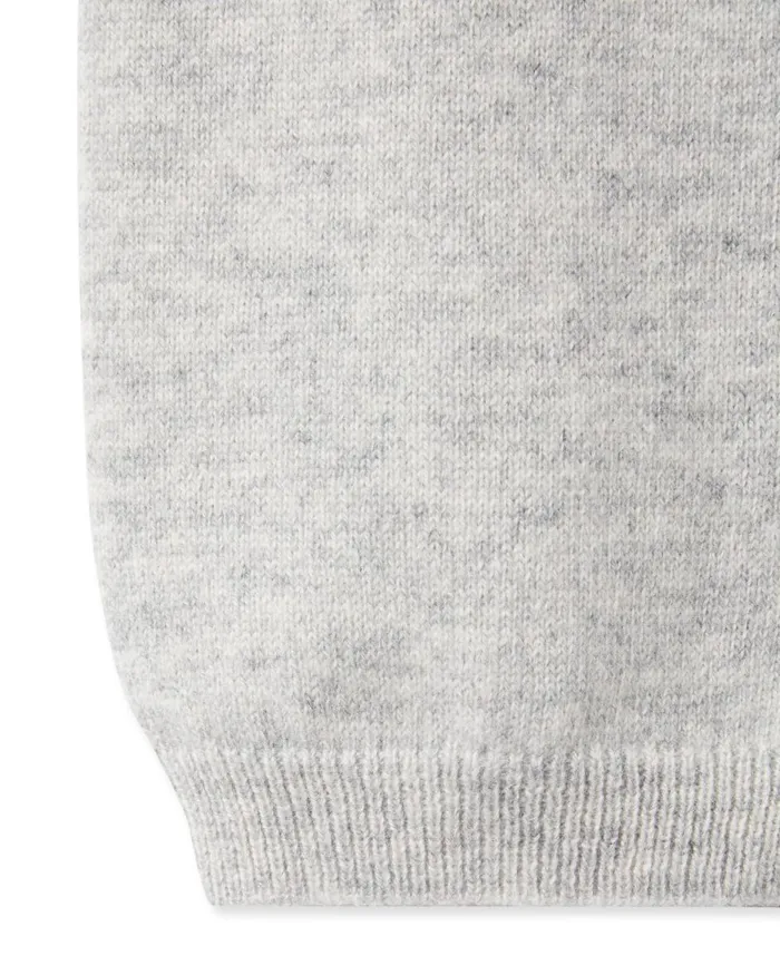 NPeal Baby Children Panda Pocket Cashmere Leggings In Fumo Grey