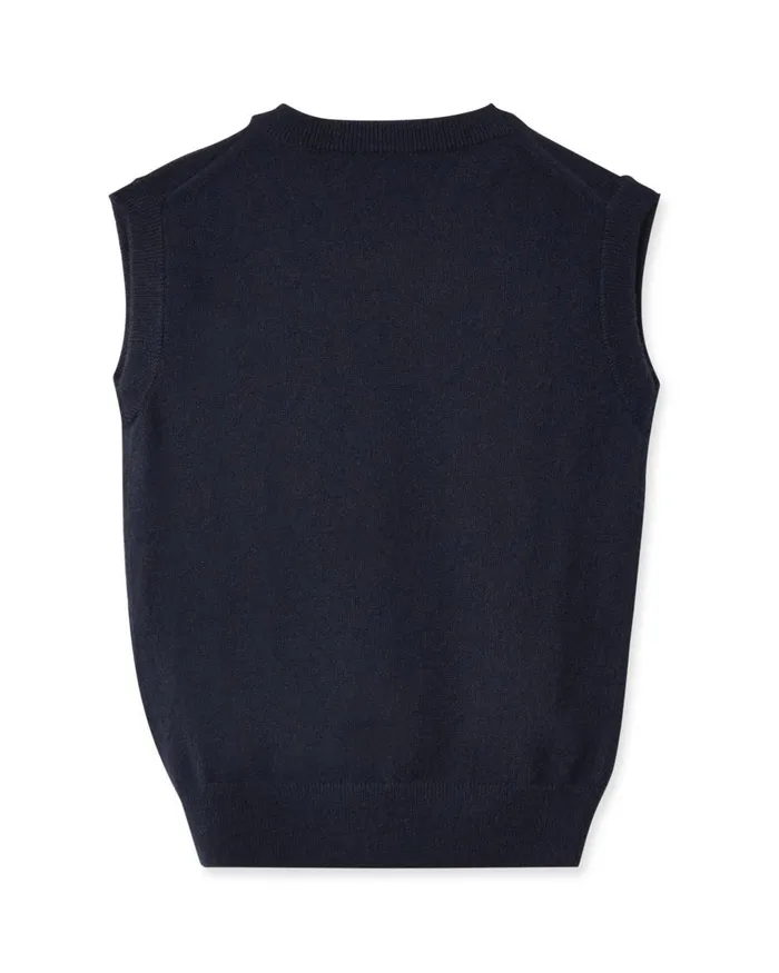 NPeal Boys Children Cashmere Slipover In Navy Blue