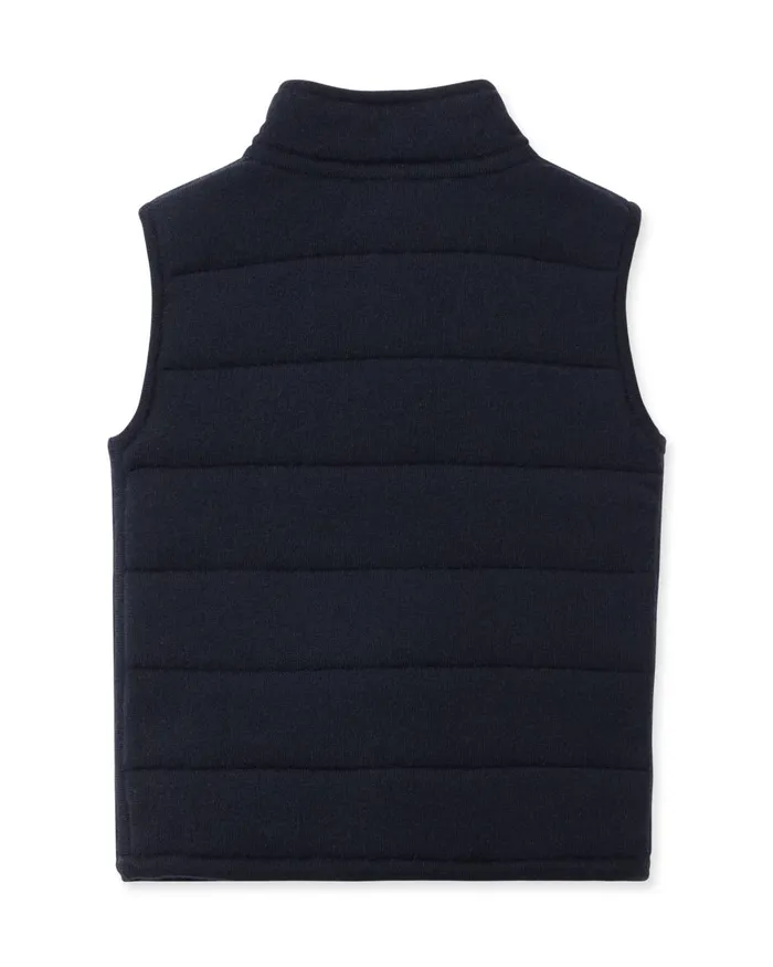 NPeal Boys Children Mall Cashmere Gilet In Navy Blue