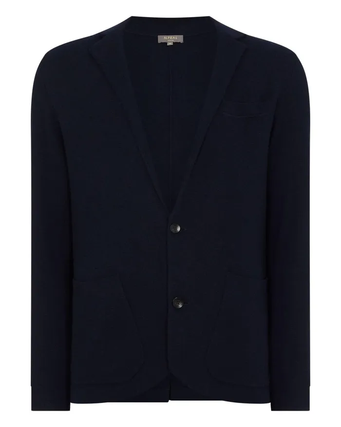 NPeal Coats and Jackets Men Fine Gauge Cashmere Milano Jacket In Navy Blue
