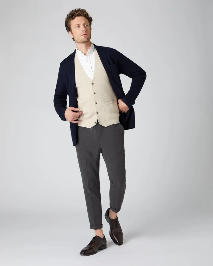 NPeal Coats and Jackets Men Fine Gauge Cashmere Milano Jacket In Navy Blue