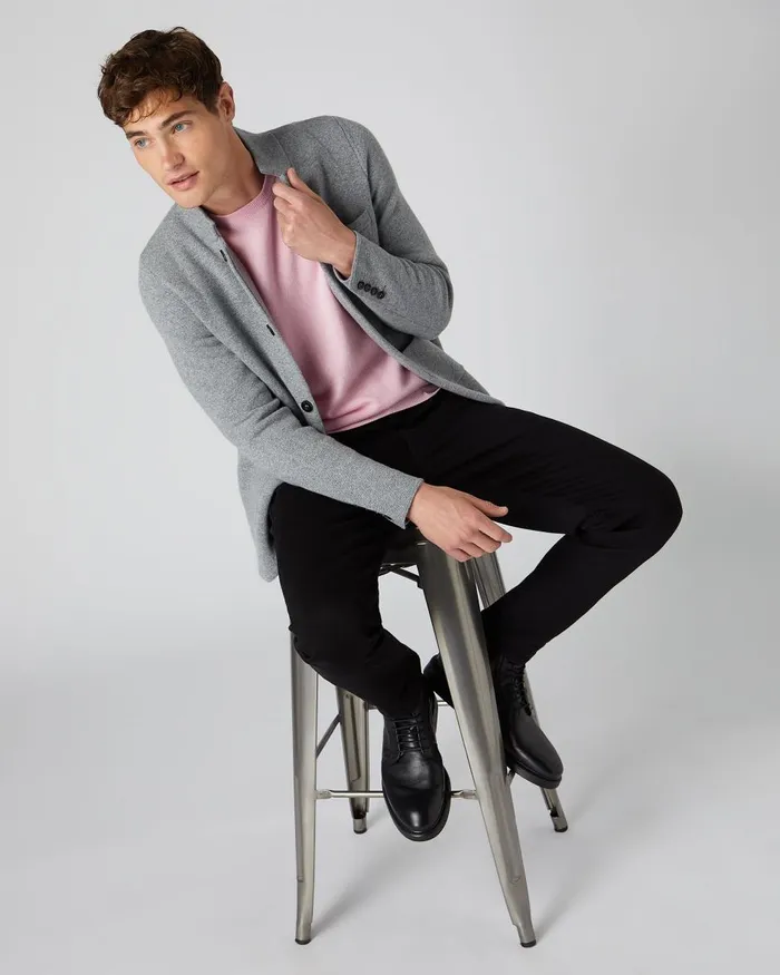 NPeal Coats and Jackets Men Milano Cashmere Jacket In Flannel Grey