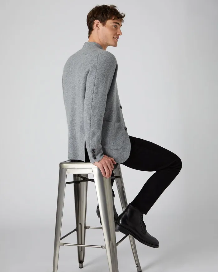 NPeal Coats and Jackets Men Milano Cashmere Jacket In Flannel Grey
