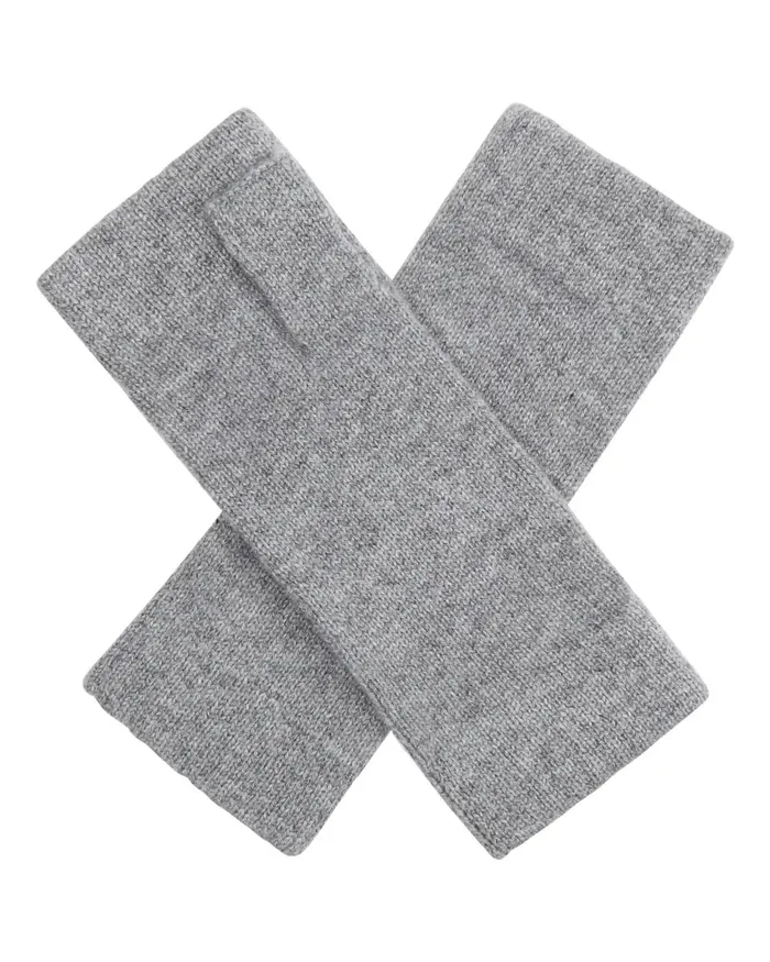 NPeal Gloves MenWomen Unisex Fingerless Cashmere Gloves In Flannel Grey