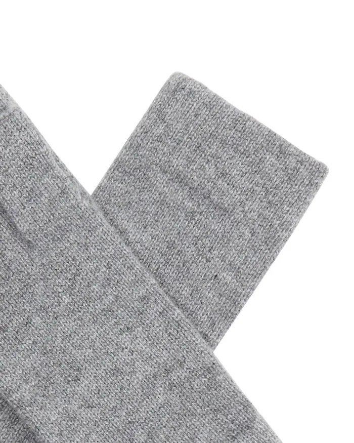 NPeal Gloves MenWomen Unisex Fingerless Cashmere Gloves In Flannel Grey