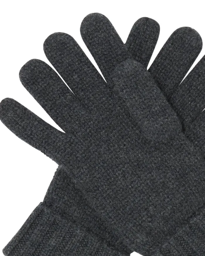 NPeal Gloves WomenMen Unisex Chunky Cashmere Gloves In Dark Charcoal Grey