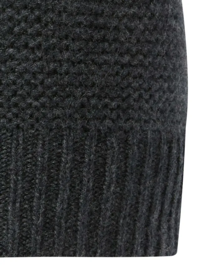 NPeal Hats MenWomen Unisex Beanie Cashmere Hat In Dark Charcoal Grey