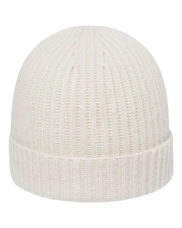 NPeal Hats WomenMen Unisex Ribbed Cashmere Hat In Snow Grey
