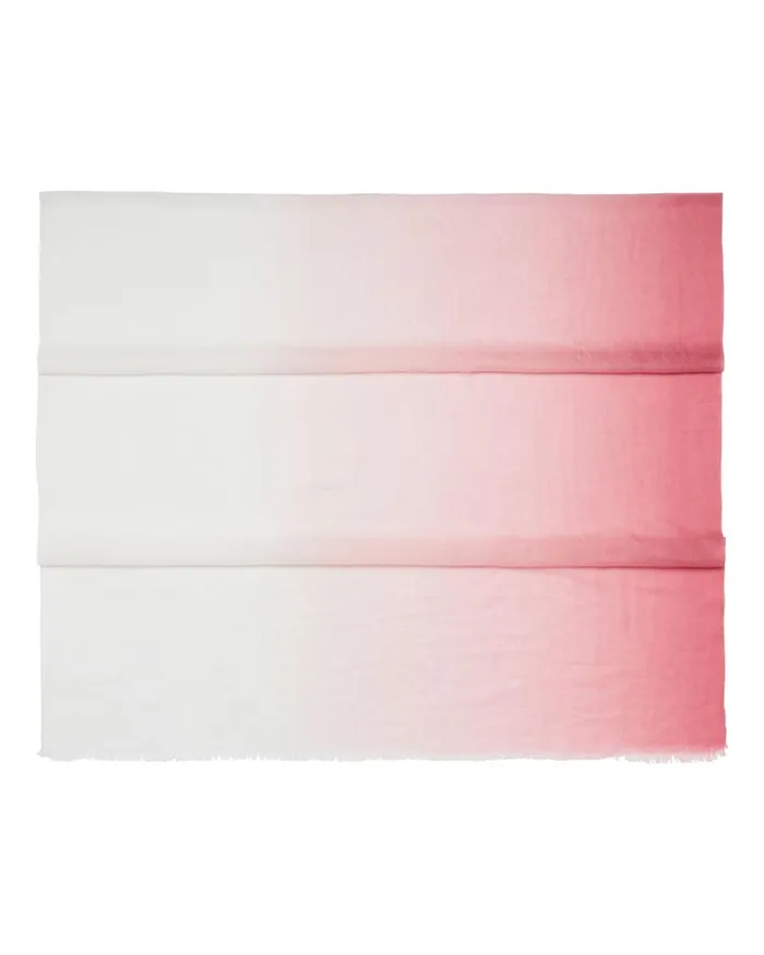 NPeal Pashminas Wraps and Shawls Women Dip Dye Cashmere Scarf In New Ivory White Peony Pink NPeal Pashminas Wraps and Shawls Women Dip Dye Cashmere Scarf In New Ivory White Peony Pink