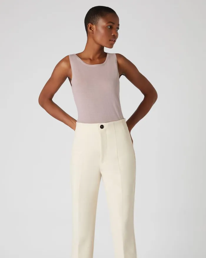 NPeal Tops and TShirts Women Superfine Cashmere Shell Top In Dune Pink