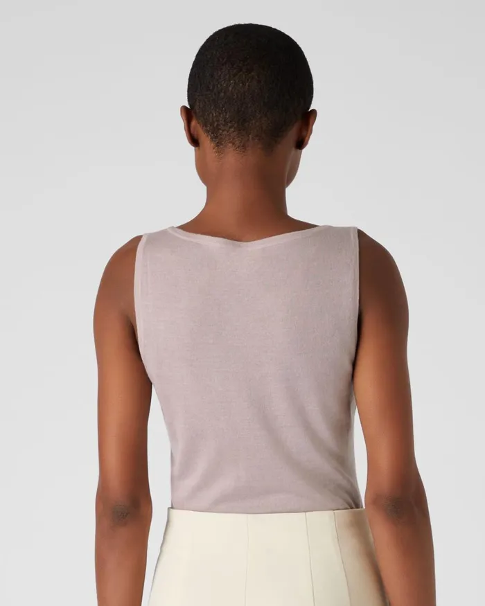 NPeal Tops and TShirts Women Superfine Cashmere Shell Top In Dune Pink