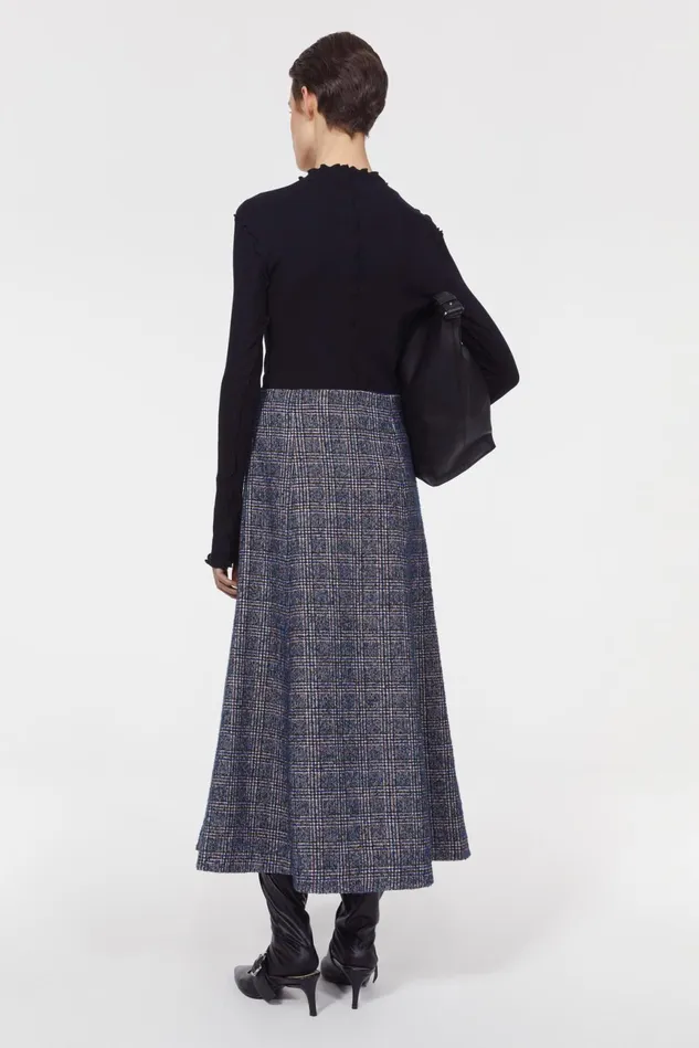 Neneh Boucle Skirt Utility Blue Women Rodebjer Skirts