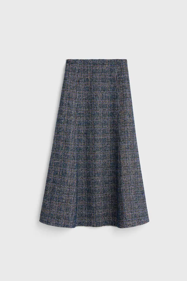 Neneh Boucle Skirt Utility Blue Women Rodebjer Skirts