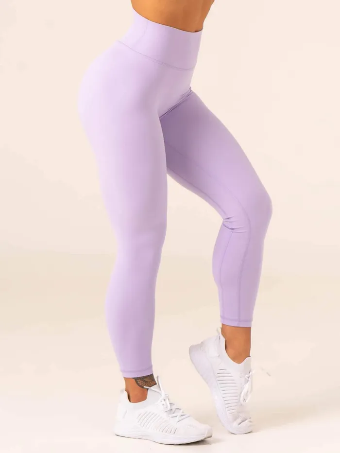 NKD High Waisted Scrunch Leggings 8211 Lavender Women Ryderwear Leggings