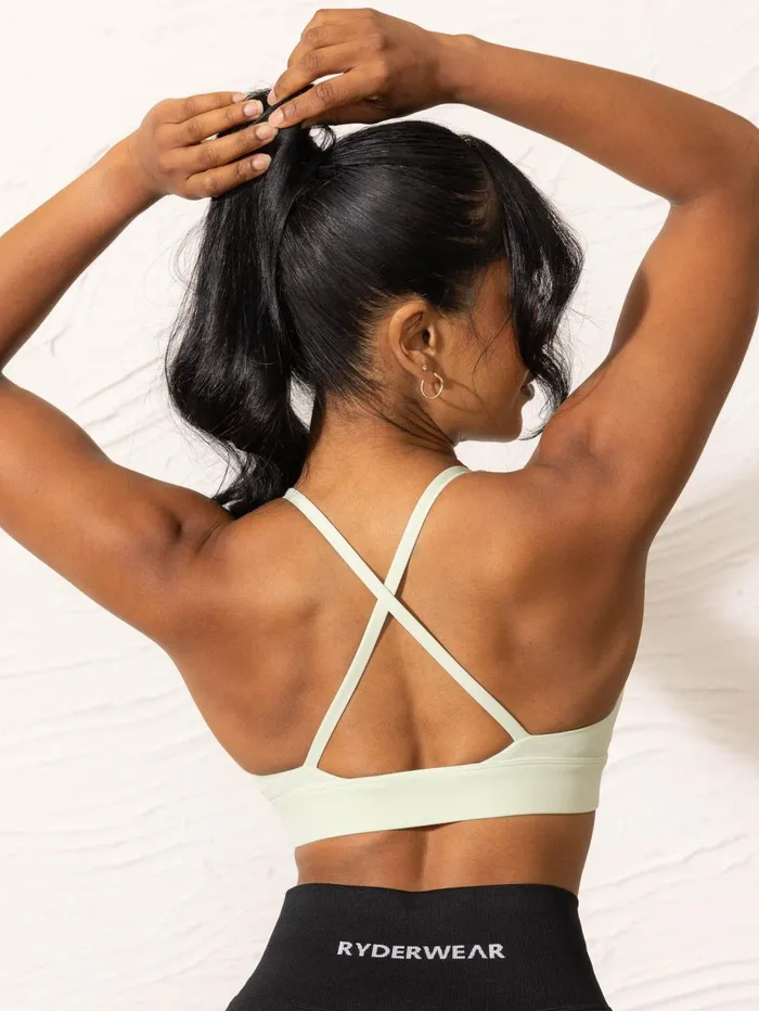 NKD Low Neck Sports Bra 8211 Cucumber Women Ryderwear Sports Bras
