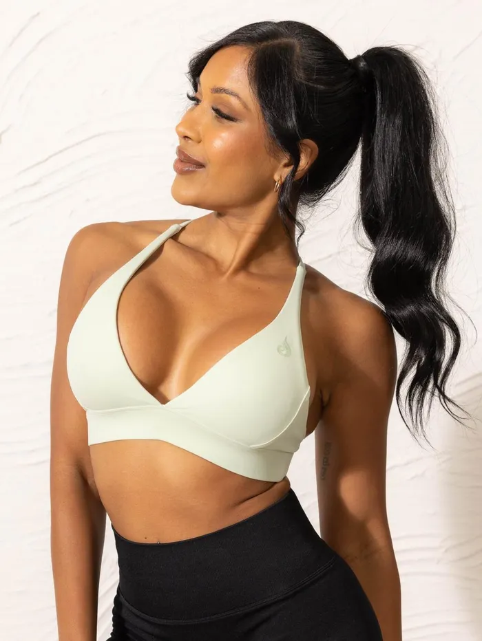 NKD Low Neck Sports Bra 8211 Cucumber Women Ryderwear Sports Bras