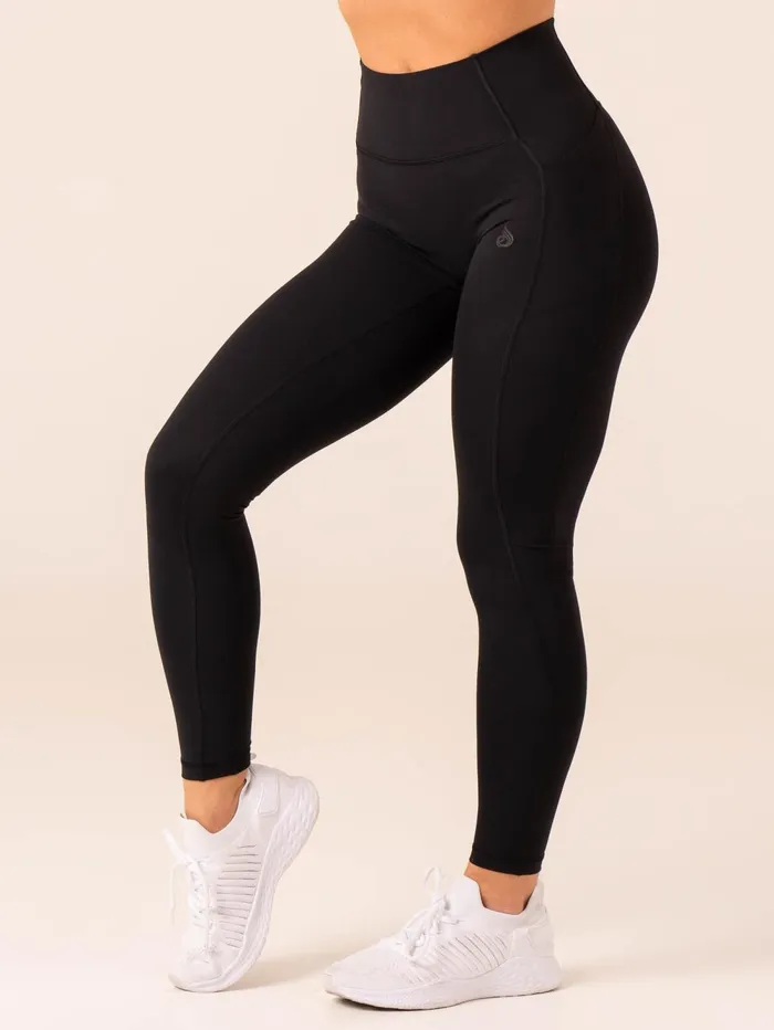 NKD Pocket Leggings 8211 Black Women Ryderwear Leggings