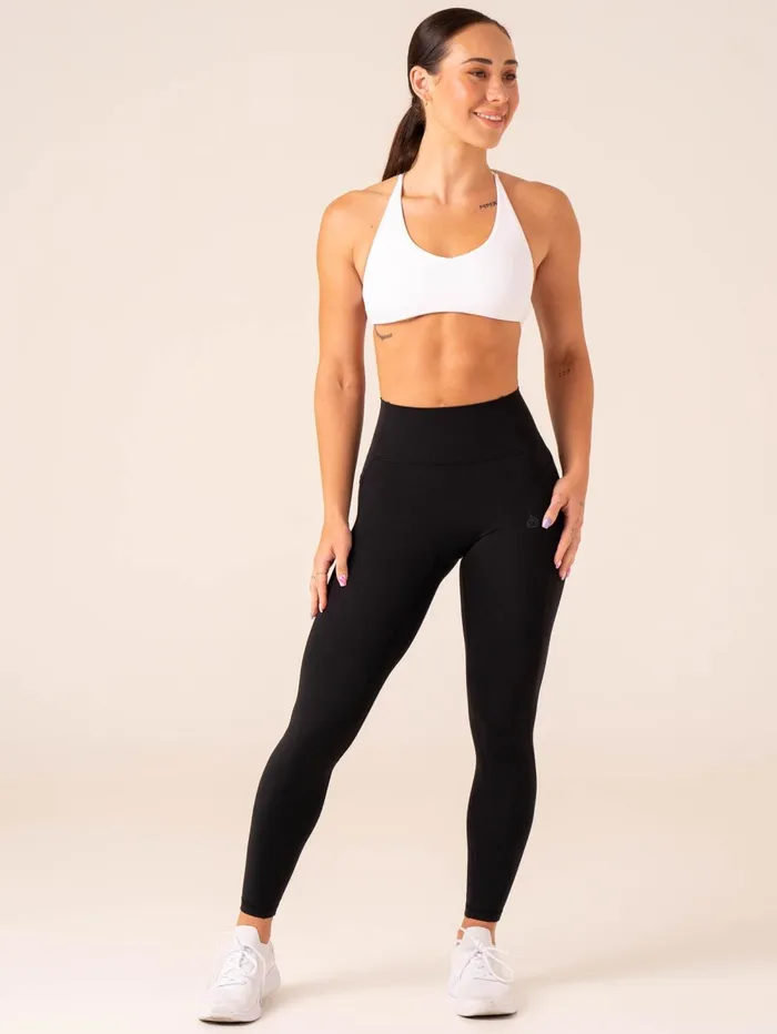 NKD Pocket Leggings 8211 Black Women Ryderwear Leggings