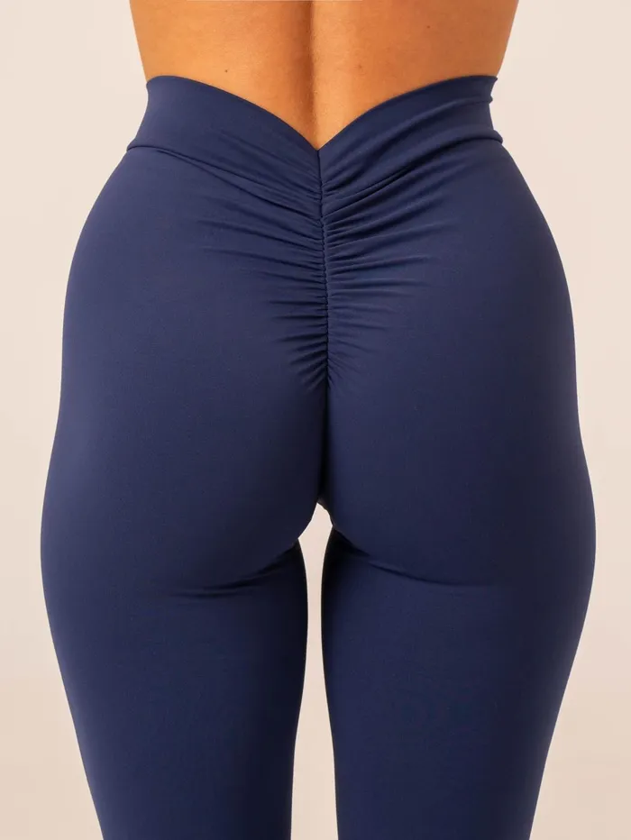 NKD V Scrunch Leggings 8211 Navy Women Ryderwear Leggings
