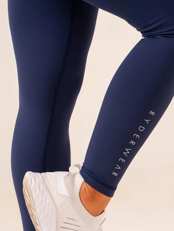 NKD V Scrunch Leggings 8211 Navy Women Ryderwear Leggings