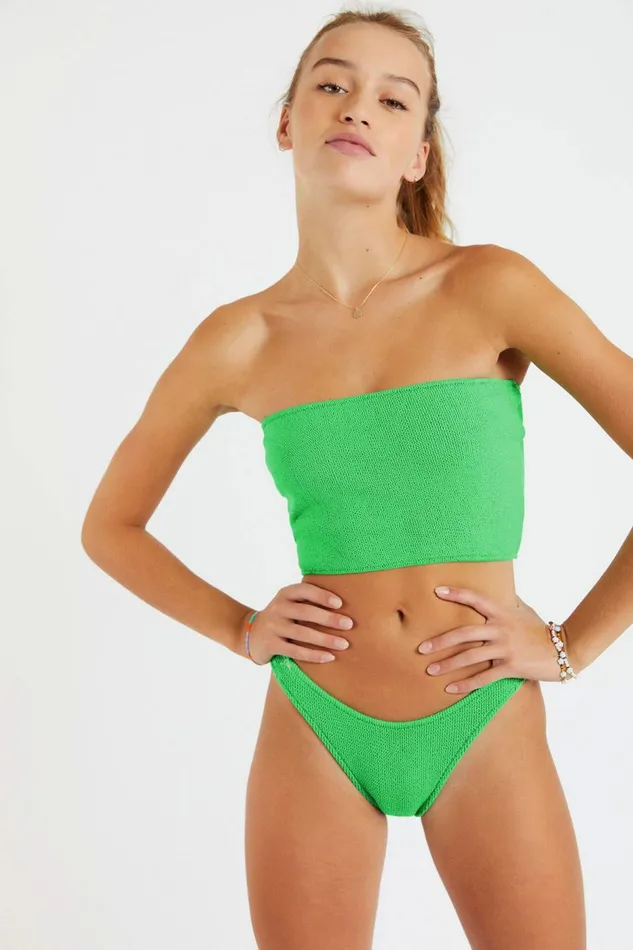 Nolo and Naida Scrunchy Green Twopiece Bikini Green Women Banana Moon Top and Tankini Nolo and Naida Scrunchy Green Twopiece Bikini Green Women Banana Moon Top and Tankini