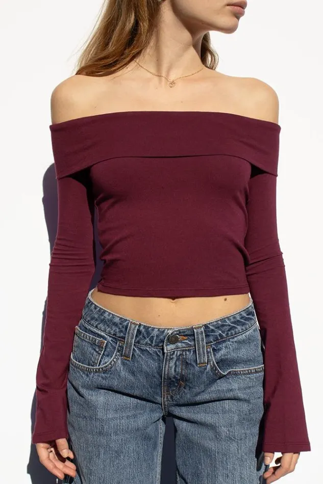 OffShoulders TShirt Women Subdued Tees