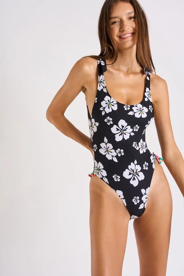 One Piece Black 8211 NEONY SUNMUSE Black Women Banana Moon Low Back One Piece Swimsuit