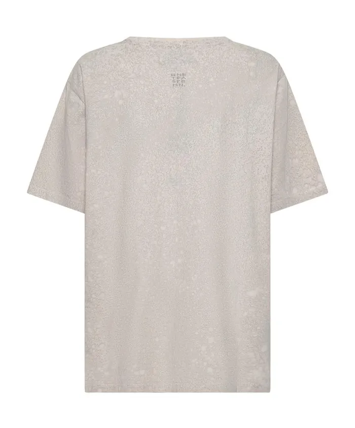 One Teaspoon Basic Tees Women Nevermind Hand Dyed Raindrop Boyfriend Tee