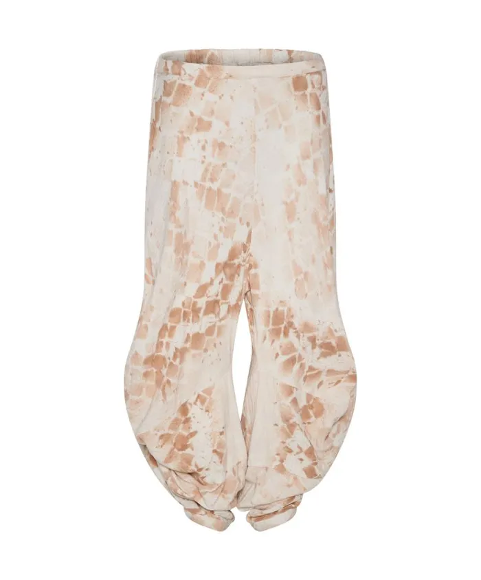 One Teaspoon Bottoms Women Hand Printed Soft Snake Gypsy Harem