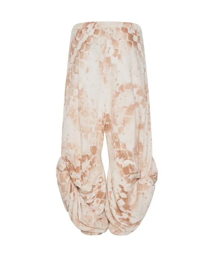 One Teaspoon Bottoms Women Hand Printed Soft Snake Gypsy Harem