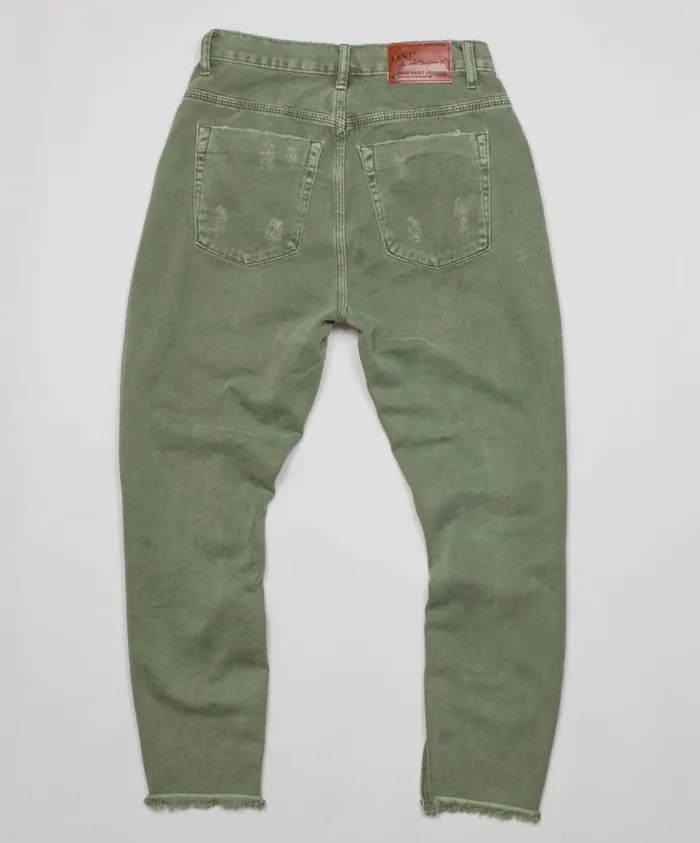 One Teaspoon Bottoms Women Super Khaki High Waist Freebirds Skinny Pant