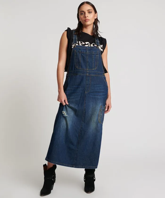 One Teaspoon Denim Dresses Women Royal Blue Long Stanton St Dress